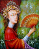 girl with fan